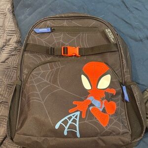 Spiderman Kids Backpack - Black, Red, and Blue
